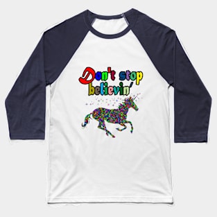 Believe in Unicorn Baseball T-Shirt